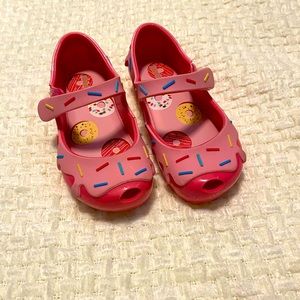 Toddler girls Mini Melissa donut/sprinkle shoes
